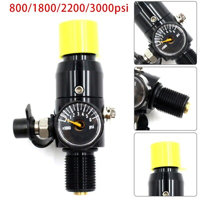 #ad Paintball PCP Air Compressors HPA Tank Regulator Valve 800 3000p Output Pressure $32.21