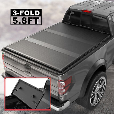 #ad TRI Fold Truck Tonneau Cover For 2009 2024 Dodge Ram 1500 5.8FT Bed Waterproof $379.79