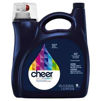 #ad #ad Cheer Liquid Laundry Detergent HE Compatible 154 fl oz 107 Loads Fast Shippin $14.50