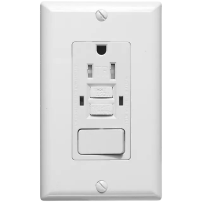 15A 125 Volt Tamper Resistant GFCI Combo Outlet Combination Switch amp; Receptacle #ad $14.99