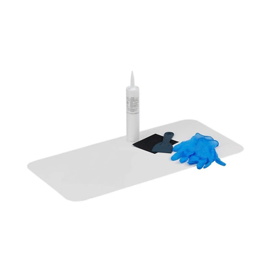 #ad Bathtub Floor Repair Inlay Kit White 16InchWx3InchL Fix Crack Anti slip Texture $111.55