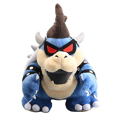 #ad Best Super Mario Dark Blue Bowser King Koopa Jumbo Size Stuffed Plush Toy $14.99
