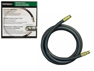 #ad Apache 98398324 2 Wire Universal Hydraulic Hose 1 2quot; ID x 72quot; 3500 PSI $27.00