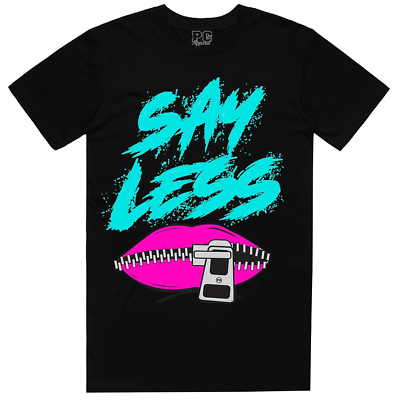 Planet of the Grapes Black South Beach Say Less T Shirt $14.95