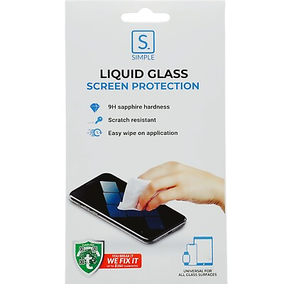 #ad SIMPLE Liquid Glass Screen Protector Universal Wipe On for Phones amp; Watches $5.99