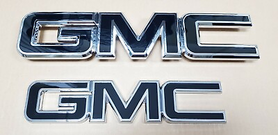 GM Grille Tailgate Emblem Black Chrome for 2015 19 GMC Sierra 1500 2500HD 3500HD #ad $66.80