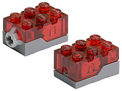 #ad Lego Light Brick LED Electric 2x3x1 1 3 Trans Red or Clear Top Christmas House $4.45