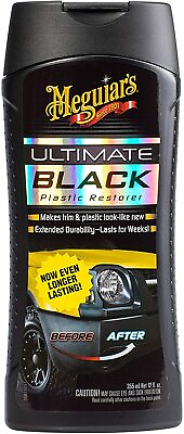 #ad Meguiars Car Black Plastic Restorer Fluid 12 oz Ultimate Trim Protect Restore US $16.37