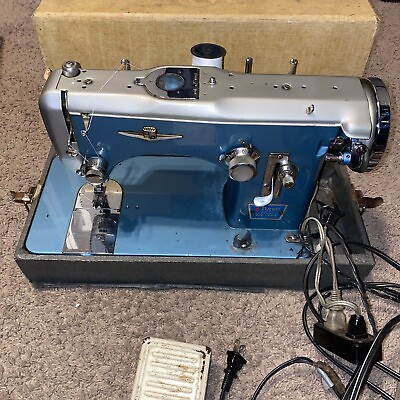 #ad Rare Vintage Montgomery Ward Supreme Automatic Zig Zag Sewing Machine AS IS SEE $44.99