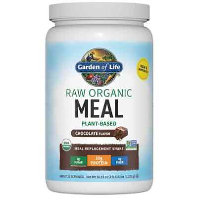 #ad Garden of Life Raw Organic Meal Plant Based Chocolate 38.03 oz Pwdr $48.42