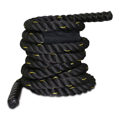 #ad 1.5quot; Poly Dacron 30 ft Battle Exercise Training Rope for Home Gym Workout $34.58