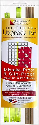 #ad Quilt Ruler Upgrade Kit Mistake Proof amp; Slip Proof Your 12quot; amp; 24” Quilt Rulers $32.99