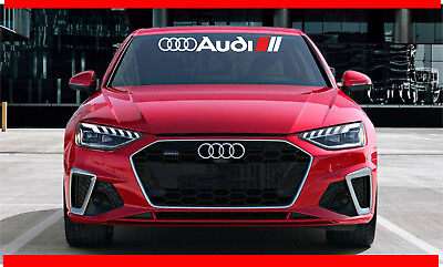 #ad 2 Color Audi Windshield Decal Very Sporty $49.99