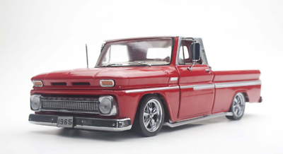 #ad 1965 Chevy C 10 Red Pickup Very Rare Manufacturer’s Mistake 1 18 Diecast New $106.00