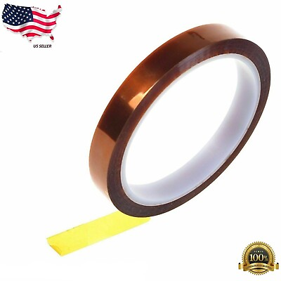 #ad #ad 8mm 100ft Kapton Polyimide Tape Adhesive High Temperature Heat Resistant USA 33M $3.88