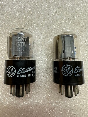 #ad General Electric 6SN7GTA Matching Pair Low Noise Preamp Tubes Pair GE Test NOS 2 $45.00