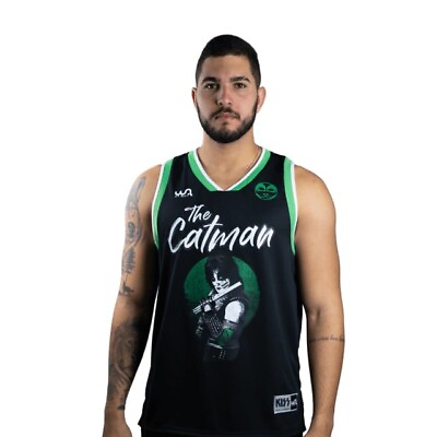 #ad KISS Tank Top The Catman Limited Edition Soccer Jersey Wa Sports $80.00
