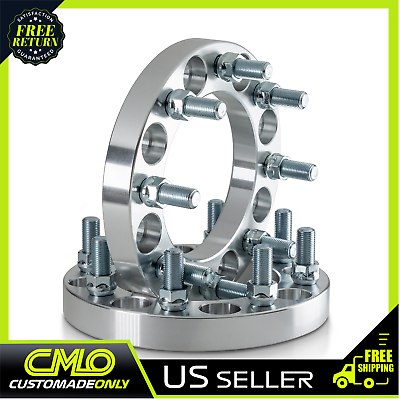 #ad 2pc 1quot; Wheel spacers 8x6.5 Fits Ram 2500 and 3500 1994 2012 with 9 16 Lugs Only $59.95