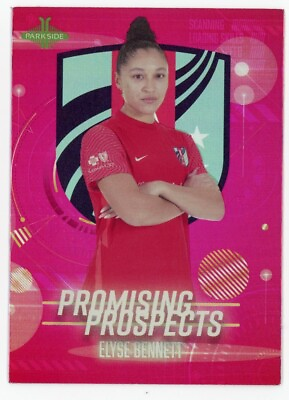 #ad 2022 Parkside NWSL Promising Prospects Target Red Elyse Bennett #12 Rookie RC $2.49