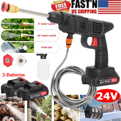 #ad Pressure Washer Gun Portable Electric Power Washer Cordless 24V Car Wash Cleaner $37.99