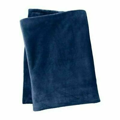 #ad $40 New Bon Voyage Travel Velvet Throw Blanket Blue Soft Comfortable 40quot;x50quot; $11.49