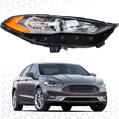 #ad RH Right Passenger Side Headlight W LED DRL Projector For 2017 2020 Ford Fusion $102.87