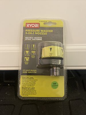 #ad Ryobi 5 in 1 3300 PSI Gas and Electric Pressure Washer Nozzle $32.30