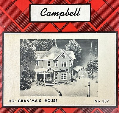#ad Campbell Scale Models Gran’Ma’s House #387 Unassembled Craftsman Kit  NIB $59.95