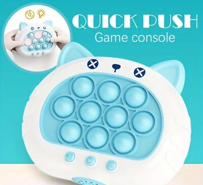 #ad Puzzle Press Game Console Parent child Interaction Toy Blue Cat Light Up Fun $19.99