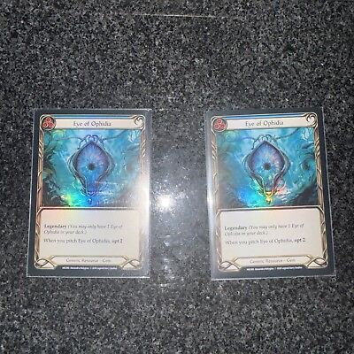 #ad Flesh and Blood: Arcane Rising Rainbow FOIL Eye of Ophidia NM $300.00