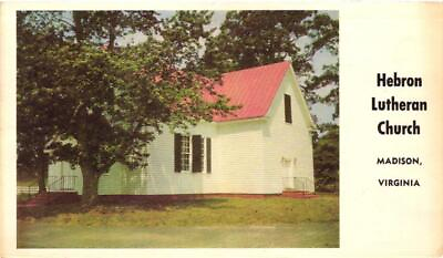 #ad Hebron Lutheran Church Madison Virginia Postcard $2.25