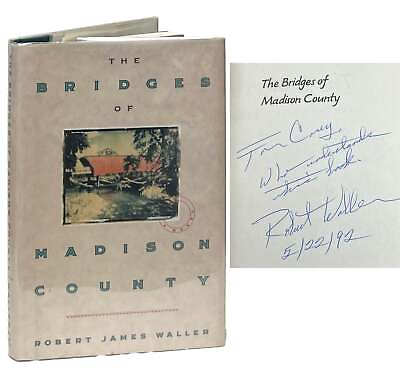 #ad Robert James Waller The Bridges of Madison County Signed 1st Edition 1992 $431.25