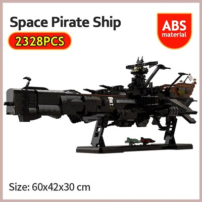 #ad Space Pirate Ship Building Blocks Arcadia Captain Harlock Albator Bricks Toys $237.49