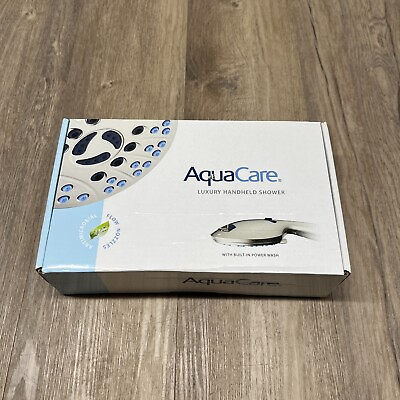 #ad AquaCare High Pressure 8 Mode Handheld Anti Clog Shower Head New $39.99