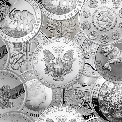 Random Year 1 oz Silver 999 Fine Silver BU Mint of Our Choice #ad $30.76