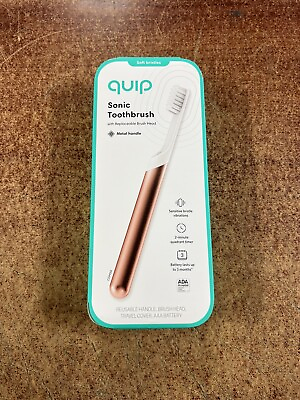 #ad #ad QUIP Electric Toothbrush with Sonic Vibrating Bristles Copper Metal $24.95