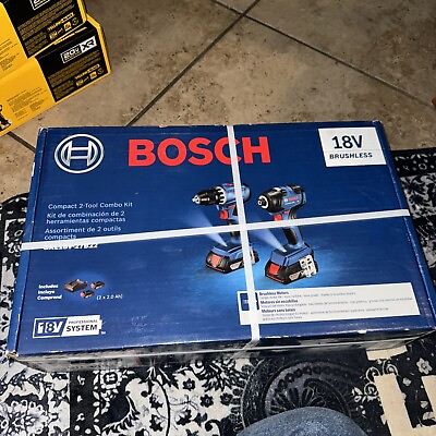 #ad Bosch 18V 2 tool Combo Kit GXL18V 240B22 Brand New In box $145.99