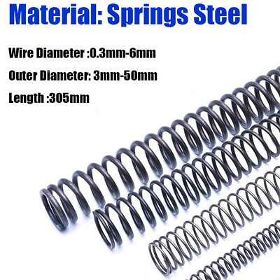 #ad Compression Spring Pressure Springs Wire Dia 0.3mm 6mm OD 3mm 50mm Length 305mm $33.88