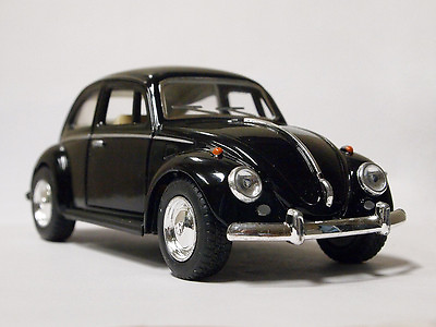 #ad New 5quot; Kinsmart 1967 VW Volkswagen Classical Beetle Diecast Toy Car 1:32 Black $7.98