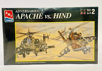 #ad AMT Ertl Adversaries: Apache vs Hind 1:72 Plastic Model Kit 30069 New Sealed $19.95