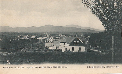 #ad Postcard Squaw Mountains from Simpson Hill Greenville ME $20.00