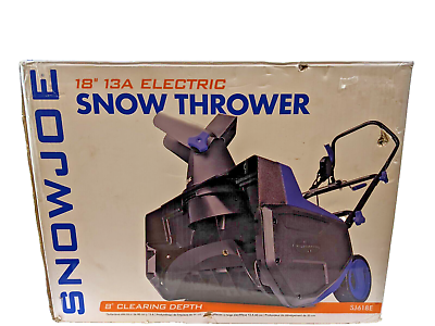 #ad Snow Joe SJ618E Electric Single Stage Snow Thrower 18 Inch 13 Amp Motor $73.50