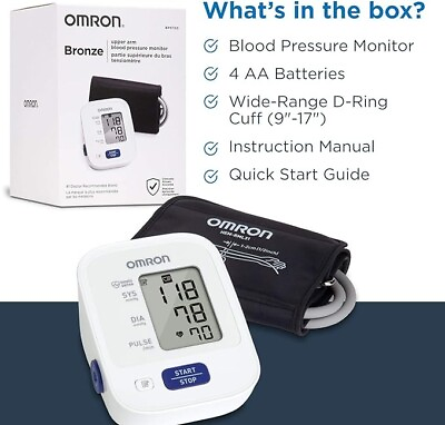 #ad #ad OMRON Bronze Blood Pressure Monitor Upper Arm Cuff Digital Machine $43.19
