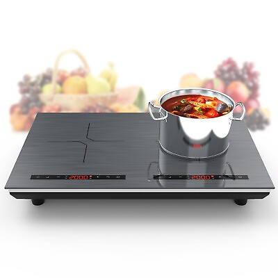 #ad Electric Cooktop Induction Cooktop 2 Burner Induction Cooker Touch Screen 110V $132.99