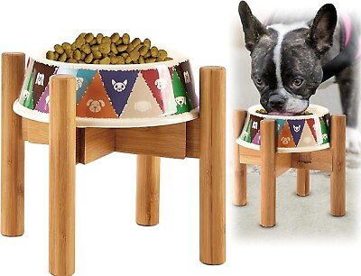 #ad Dog Bowl Stand for Small Dogs Use to Raise Slow Feeders Dog Food Water Bowls $19.99