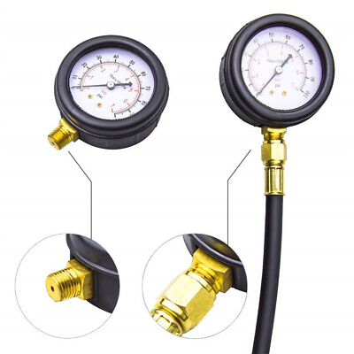 #ad 0 100 PSI Fuel Injection Pump Pressure Injector Tester Test Pressure Gauge Kit $27.96