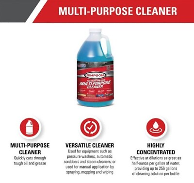 #ad Simpson 88289 Pressure Washer Multi Purpose Cleaner 1 gallon $27.90