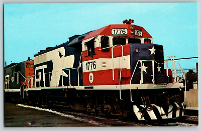 #ad Royal Oak Michigan Grand Trunk Western #1776 Train Vintage Postcard $4.39