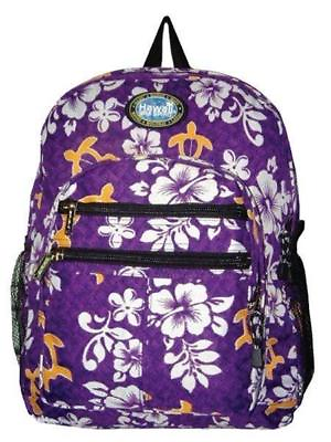 #ad Hawaii Spirit Hawaiian Print School Backpack Travel Beach Shopping Hiking MH 02 $27.99