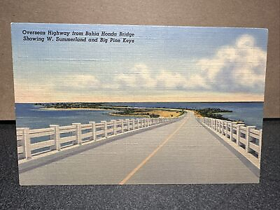 #ad ￼Overseas Highway from Bahia Honda on the bridge Postcard $10.99